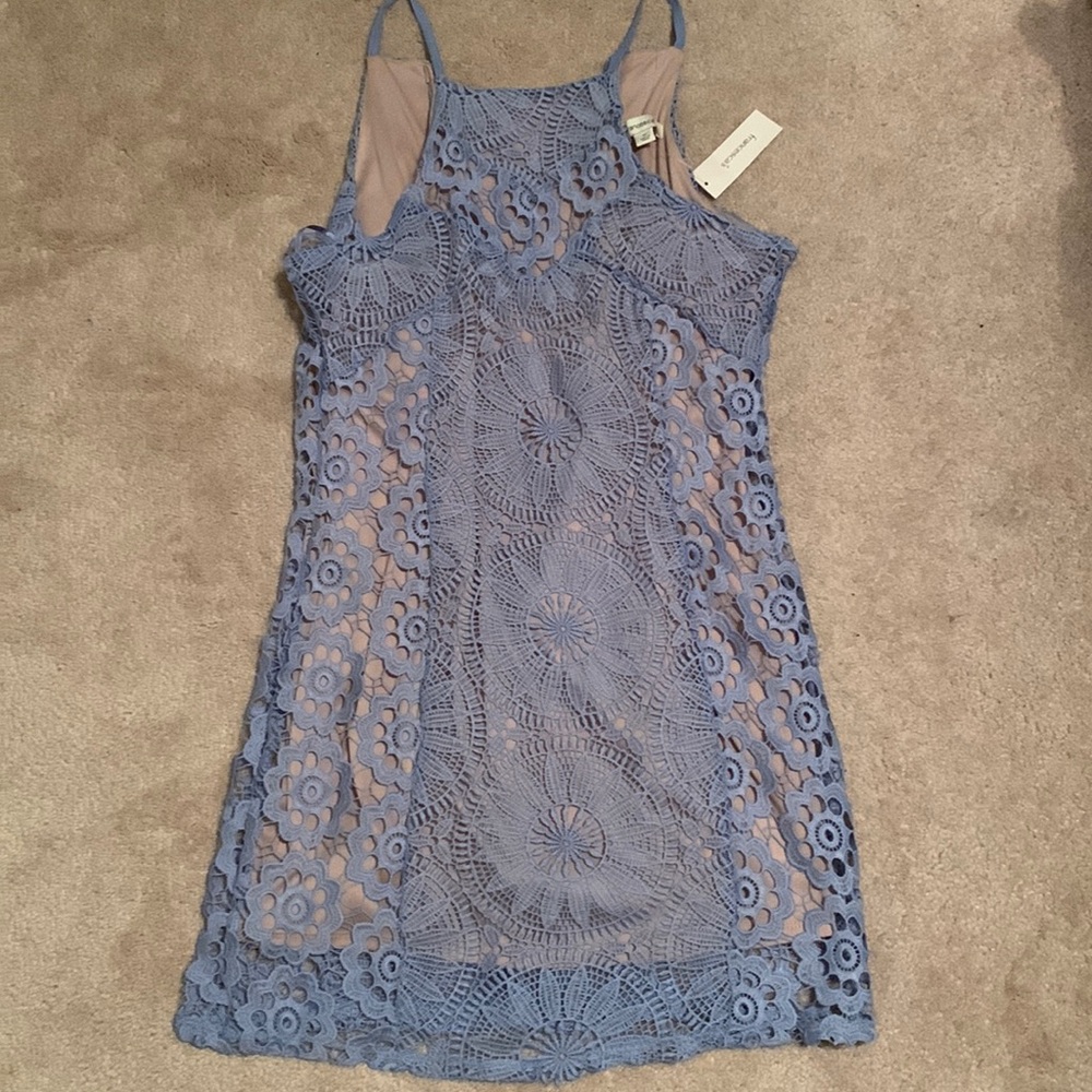 Never worn Francesca’s wedding guest dress in blue
